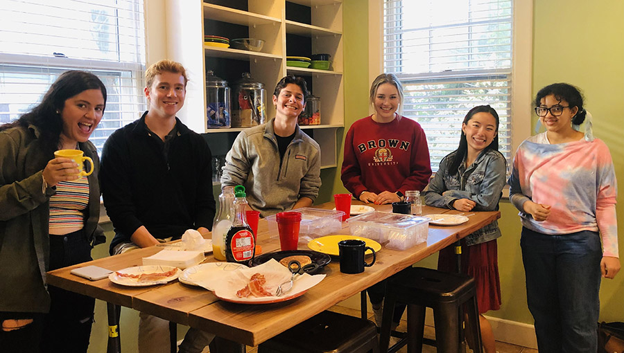 Meeting, Greeting, and Eating at Brown University