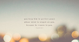 The Promise of Perfect Peace